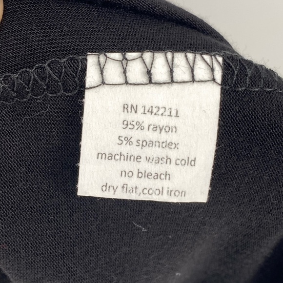 24/7 TAN open sleeveless cardigan split sides black size 1x - Picture 5 of 6